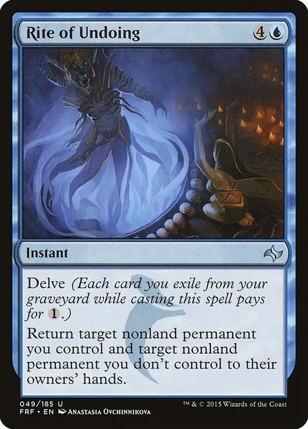 Rite of Undoing, Magic card FRF 49 — Fate Reforged set