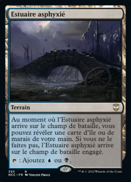 Estuaire asphyxié, carte Magic NCC 393 — extension New Capenna Commander