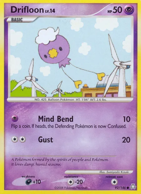 Drifloon, Pokémon card LA 92 — Legends Awakened set