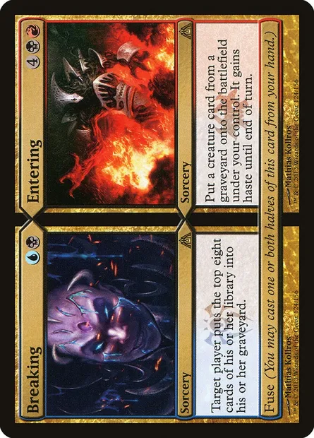 Breaking // Entering, carte Magic DGM 124 — extension Le labyrinthe du dragon