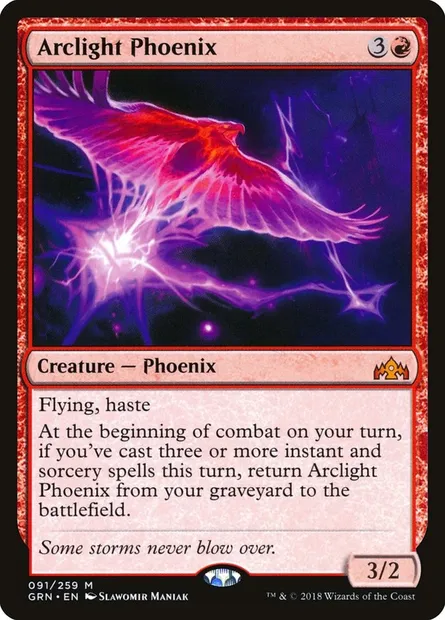 Arclight Phoenix, Magic card GRN 91 — Guilds of Ravnica set