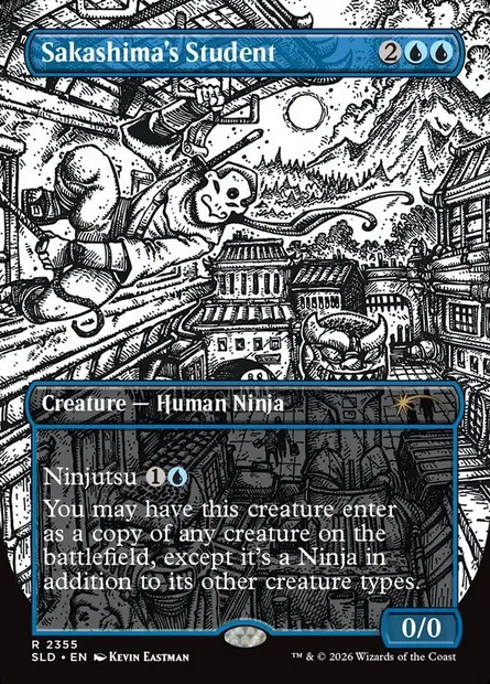 Sakashima's Student, Magic card SLD 2355 — Secret Lair Drop set