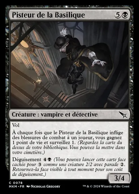 Pisteur de la Basilique, carte Magic MKM 78 — extension Murders at Karlov Manor
