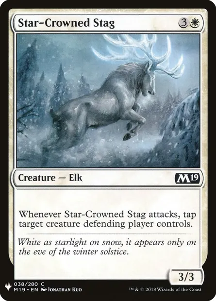 Star-Crowned Stag, Magic card PLST M19-38 — The List set