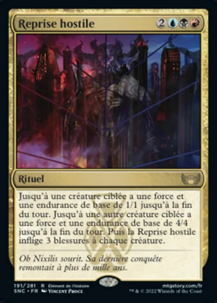 Reprise hostile, carte Magic SNC 191 — extension Les rues de la Nouvelle-Capenna