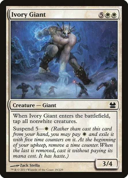 Ivory Giant, Magic card MMA 19 — Modern Masters set