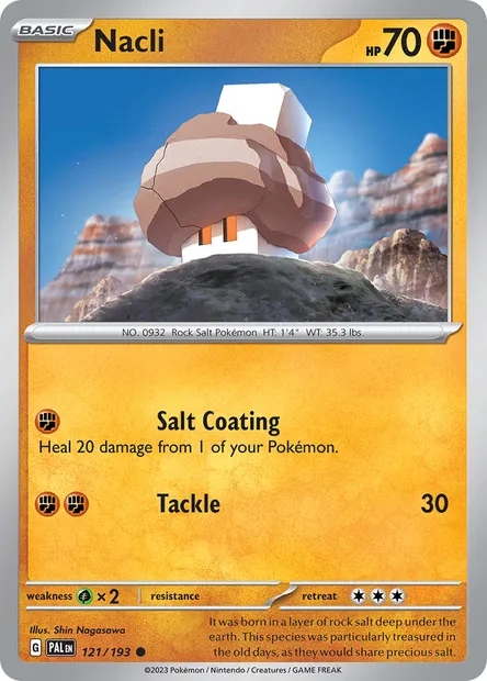 Nacli, Pokémon card PAL 121 — Paldea Evolved set