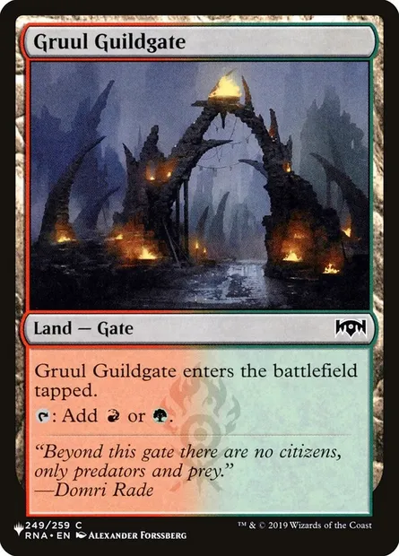 Gruul Guildgate, Magic card PLST RNA-249 — The List set