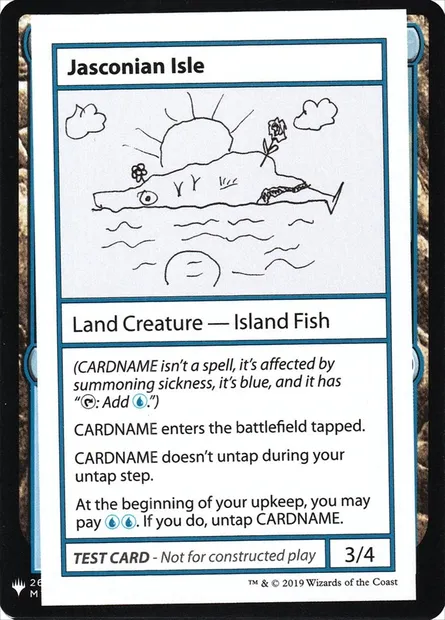 Jasconian Isle, Magic card CMB1 117 — Mystery Booster Playtest Cards 2019 set