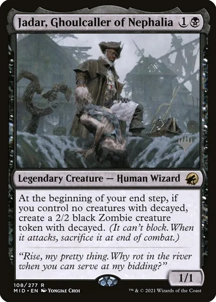 Jadar, Ghoulcaller of Nephalia, Magic card PMID 108p — Innistrad: Midnight Hunt Promos set