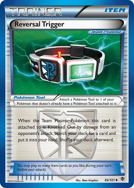 Reversal Trigger, Pokémon card PLB 86 — Plasma Blast set