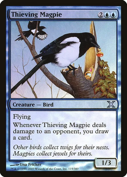 Thieving Magpie, Magic card 10E 115★ — Tenth Edition set