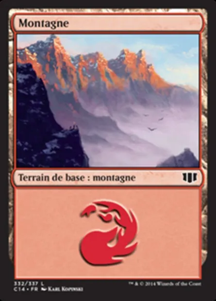 Montagne, carte Magic C14 332 — extension Commander 2014