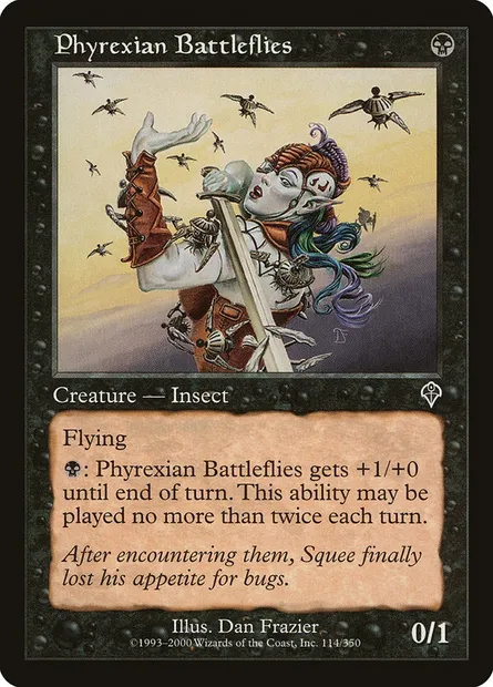 Moucharmes phyrexianes, carte Magic INV 114 — extension Invasion