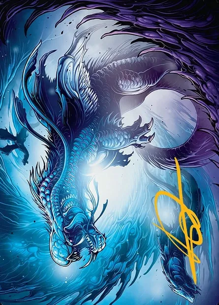 Roiling Dragonstorm // Roiling Dragonstorm, carte Magic ATDM 33 — extension Tarkir: Dragonstorm Art Series