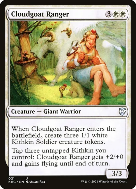 Cloudgoat Ranger, Magic card KHC 21 — Kaldheim Commander set
