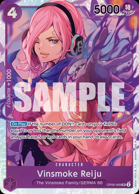 Vinsmoke Reiju, One Piece card OP06-069 — WINGS OF THE CAPTAIN set