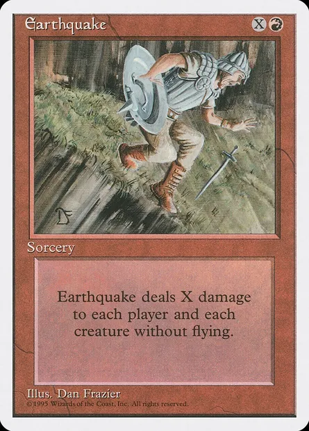 Earthquake, Magic card 4ED 189 — Fourth Edition set