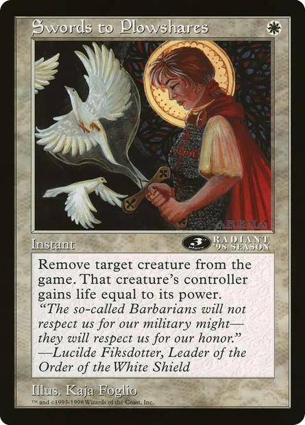 Swords to Plowshares, Magic card OLEP 44 — Oversized League Prizes set