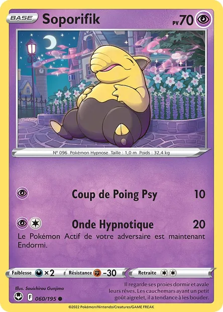 Soporifik, carte Pokémon SIT 060 — extension Tempête Argentée