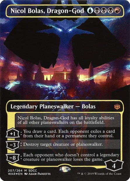 Nicol Bolas, Dragon-God, Magic card PS19 207 — San Diego Comic-Con 2019 set