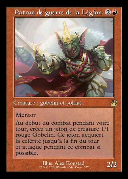 Patron de guerre de la Légion, carte Magic RVR 337 — extension Ravnica Remastered