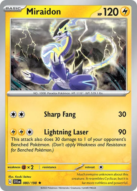 Miraidon, Pokémon card SVI 080 — Scarlet & Violet set