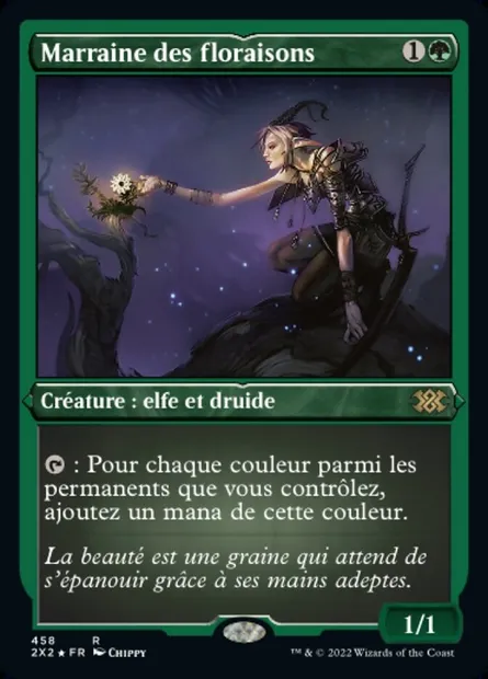 Marraine des floraisons, carte Magic 2X2 458 — extension Double Masters 2022