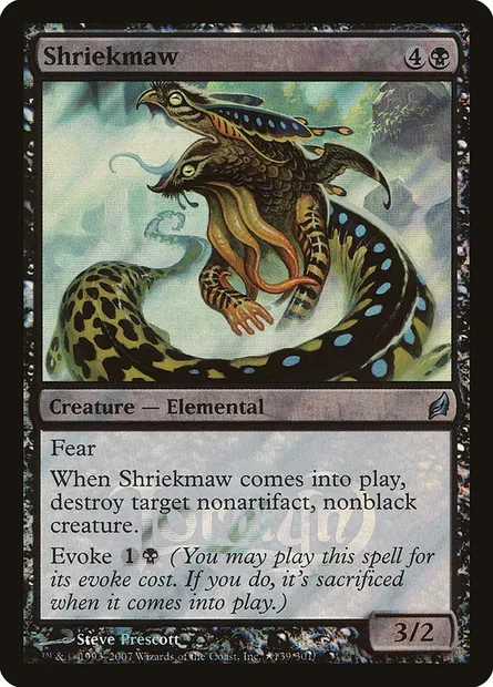 Shriekmaw, Magic card PLRW 139★ — Lorwyn Promos set