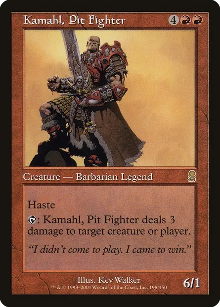 Kamahl, Pit Fighter, Magic card ODY 198 — Odyssey set
