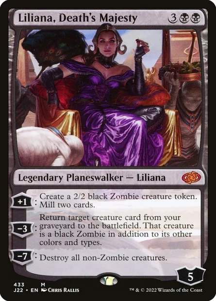 Liliana, Death's Majesty, Magic card J22 433 — Jumpstart 2022 set