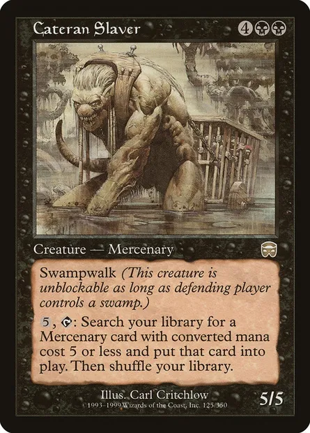 Esclavagiste catéran, carte Magic MMQ 125 — extension Masques de Mercadia