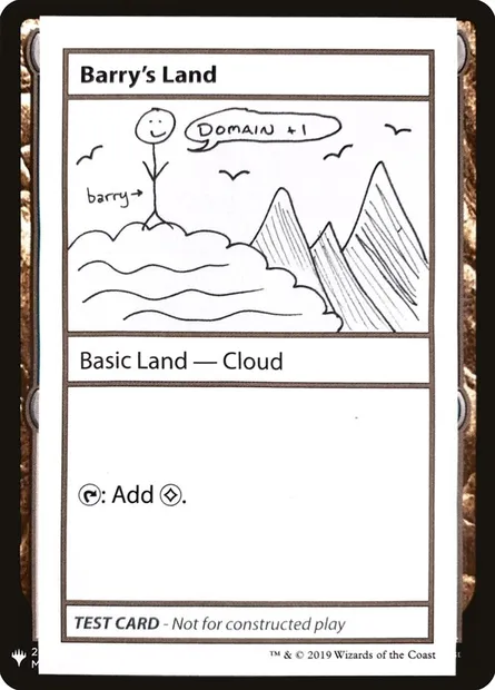 Barry's Land, carte Magic CMB1 113 — extension Mystery Booster Playtest Cards 2019