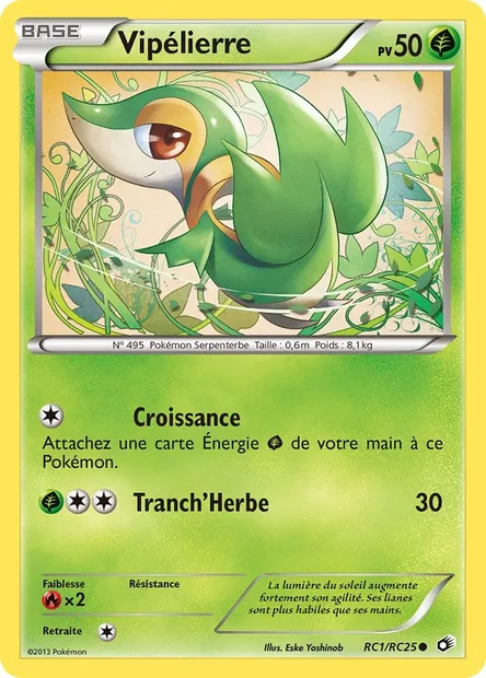 Vipélierre, carte Pokémon LTR RC1 — extension Legendary Treasures