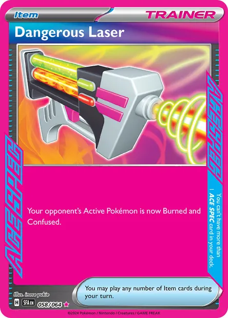 Dangerous Laser, Pokémon card SFA 058 — Shrouded Fable set