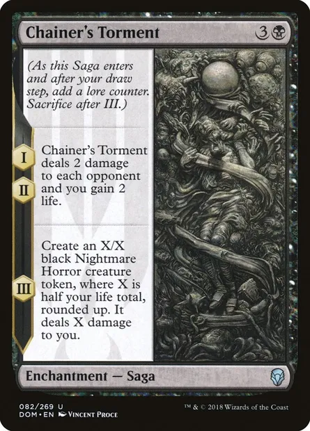 Chainer's Torment, Magic card DOM 82 — Dominaria set