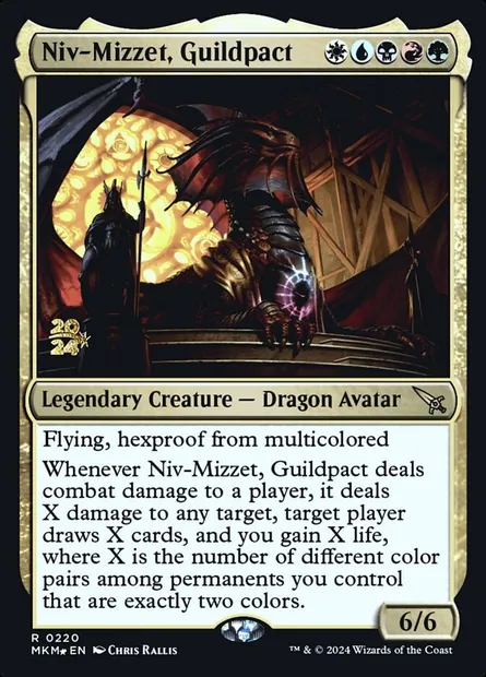 Niv-Mizzet, Guildpact, Magic card PMKM 220s — Murders at Karlov Manor Promos set