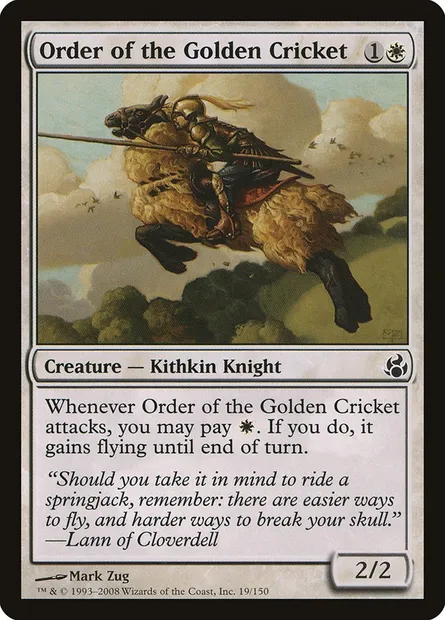 Order of the Golden Cricket, Magic card MOR 19 — Morningtide set