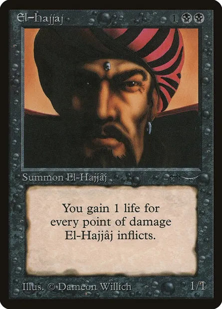 El-Hajjâj, Magic card ARN 24 — Arabian Nights set