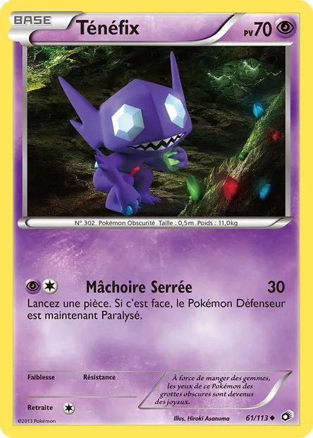 Ténéfix, carte Pokémon LTR 61 — extension Legendary Treasures