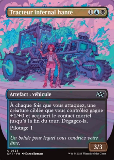 Tracteur infernal hanté, carte Magic DFT 325 — extension Aetherdrift