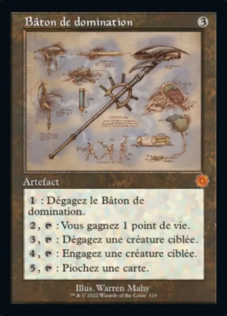 Bâton de domination, carte Magic BRR 119 — extension The Brothers' War Retro Artifacts