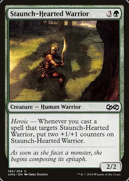 Staunch-Hearted Warrior, Magic card UMA 185 — Ultimate Masters set