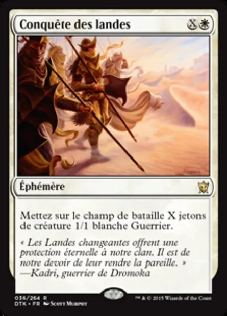 Conquête des landes, carte Magic DTK 36 — extension Les Dragons de Tarkir