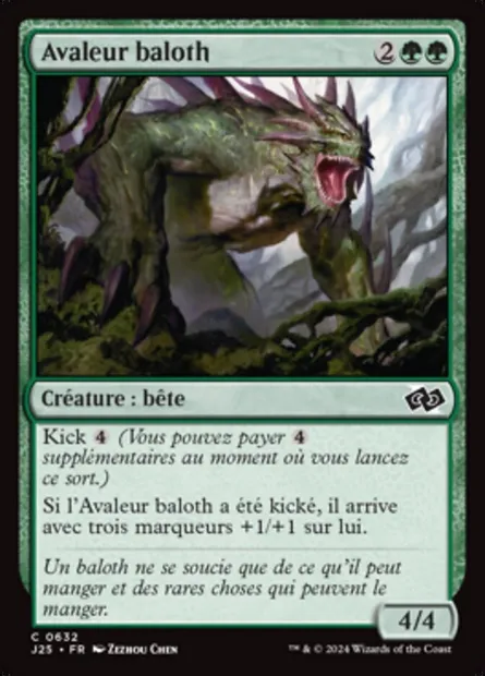 Avaleur baloth, carte Magic J25 632 — extension Foundations Jumpstart