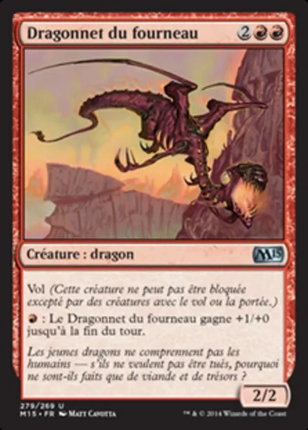 Dragonnet du fourneau, carte Magic M15 279 — extension Magic 2015