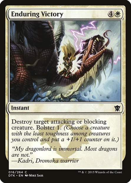 Enduring Victory, Magic card DTK 16 — Dragons of Tarkir set