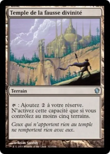Temple de la fausse divinité, carte Magic C13 327 — extension Commander 2013