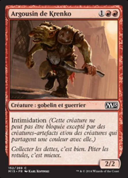Argousin de Krenko, carte Magic M15 152 — extension Magic 2015