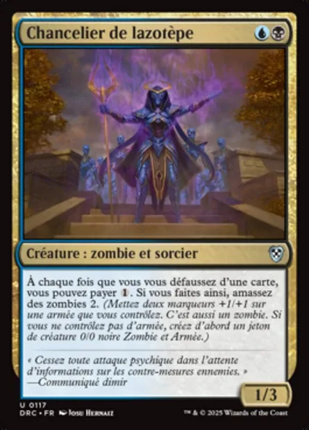 Chancelier de lazotèpe, carte Magic DRC 117 — extension Aetherdrift Commander